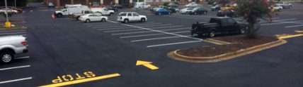 Ingel's Shopping Center parking lot after